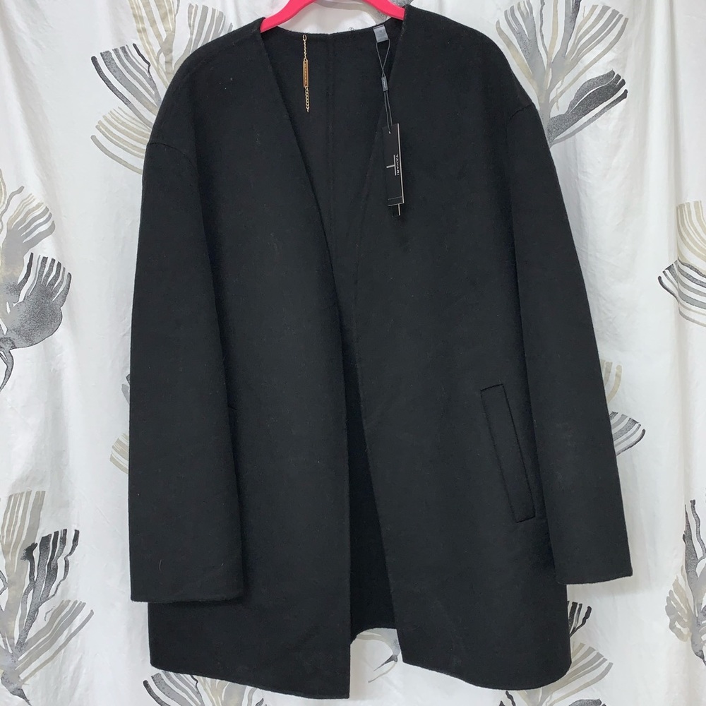Tahari women’s wool blend black jacket NWT XL